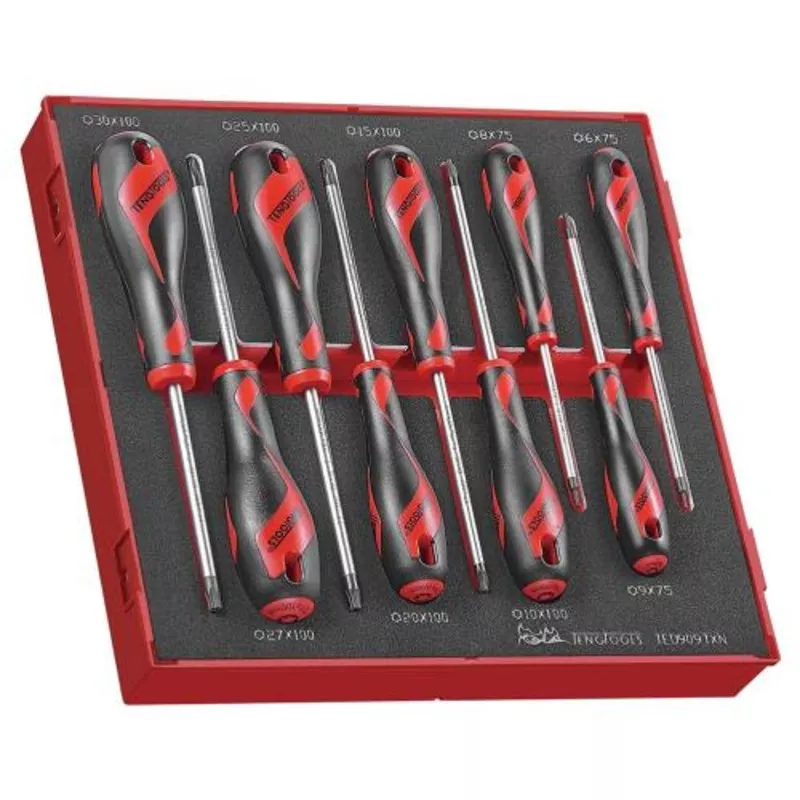 Teng 9pc MD TX Screwdriver Set 6-30 - TTD-Tray 9 Piece Set
